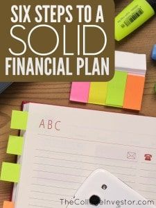 If you want to improve your finances take initiative and make a plan. Here are six elements of a solid personal financial plan to get you started.