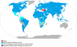 Destinations of Turkish Airlines