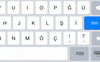 Adding the Turkish Keyboard on iPad or iPhone